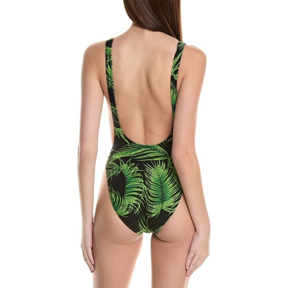 Norma Kamali Womens Marissa One-Piece, Green - Picture 2 of 4